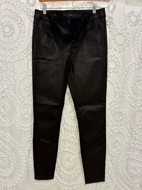 WHBM skinny faux, leather pants size 2 short